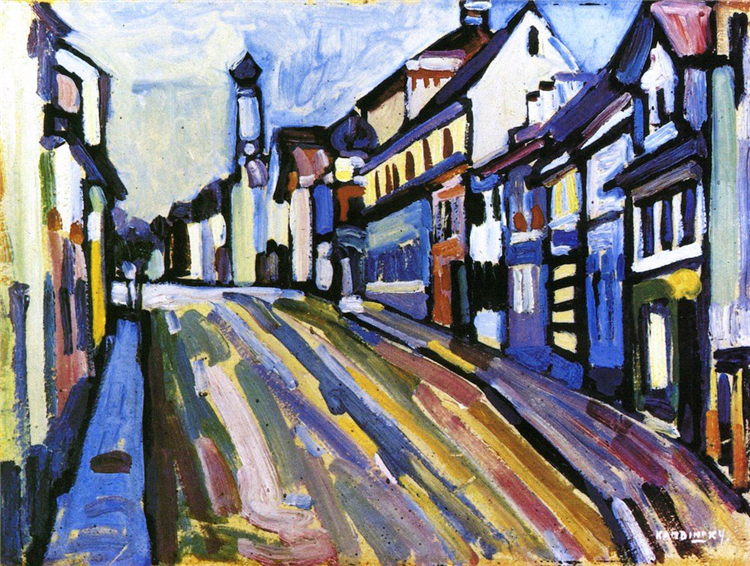 Murnau - Untermarkt 1908 Kandinsky Abstract Oil Painting